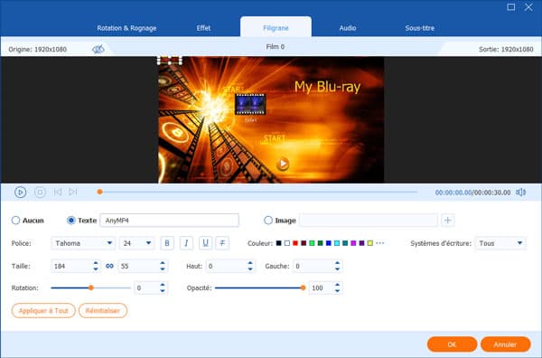Ajouter un filigrane dans la vidéo