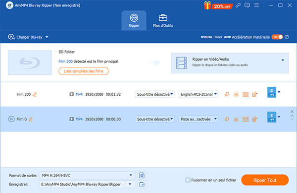 Enregistrer et ripper Blu-ray 4K