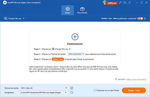 Interface de AnyMP4 Blu-ray Ripper