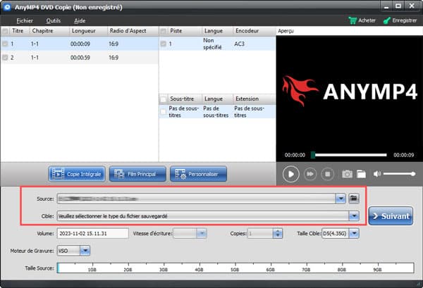 Définir le cible en ISO