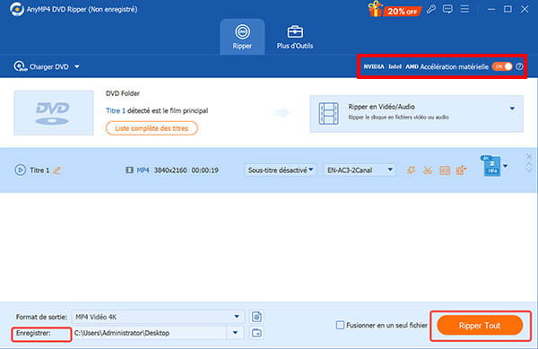 Sélectionner le format MKV