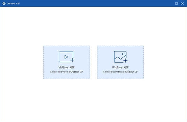 Créateur de GIF avec des vidéos ou des images