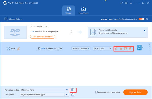 Éditer des vidéos DVD