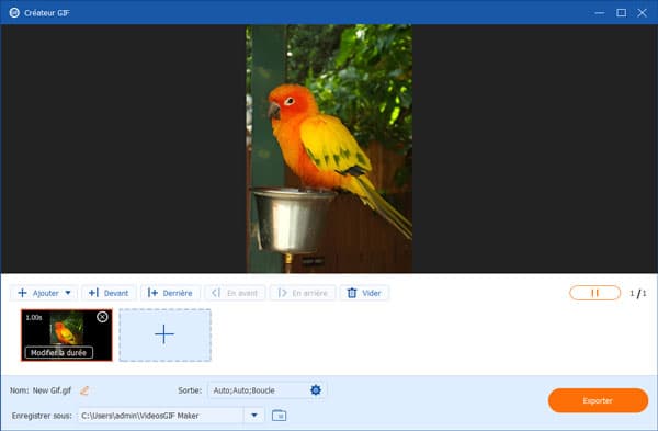Créateur de GIF avec des photos