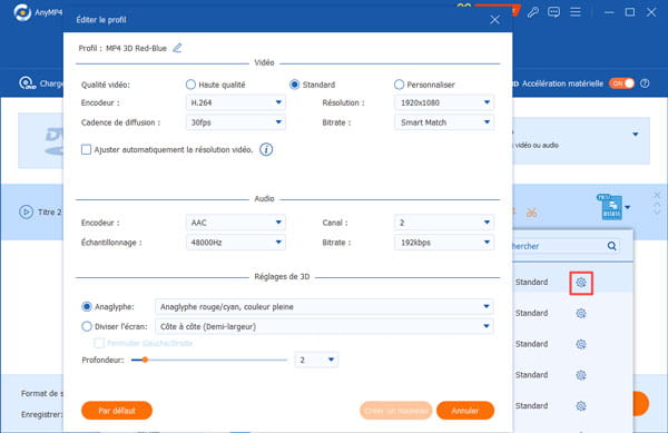 Ajuster les paramètres