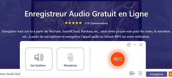 AnyMP4 Enregistreur d'Écran Gratuit en Ligne