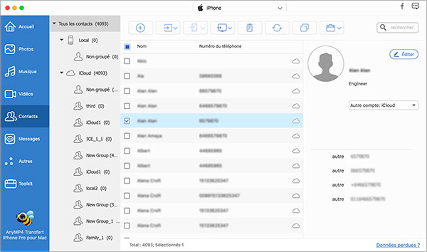 Connecter iPhone à l'application