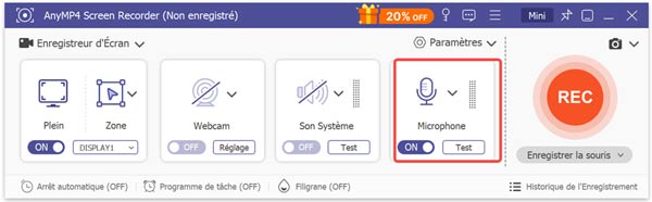 Activer le Microphone