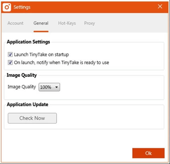 Capture d'écran Mac avec TinyTake