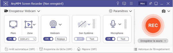 AnyMP4 Screen Recorder Interface