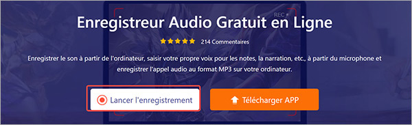 Démarrer l’enregistrement