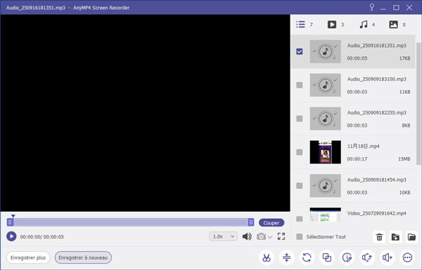 Enregistrer et convertir le clip en MP3