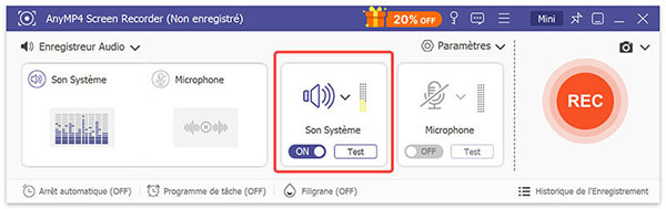 Ouvrir le son Système