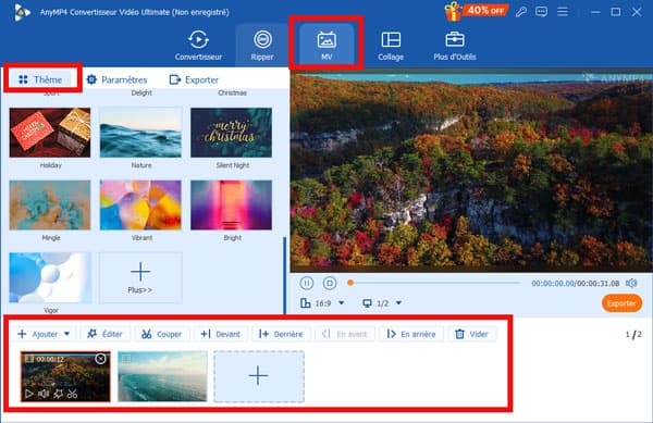 Ajouter les éléments multimédias dans le bon ordre