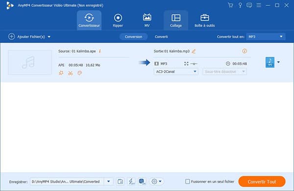 Convertir APE en MP3