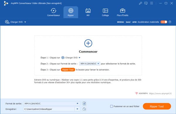 Interface de Ripper DVD