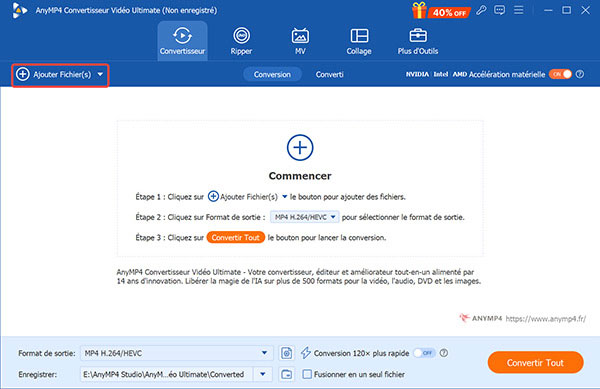 Convertir WFP en MP4 avec un convertisseur MP4