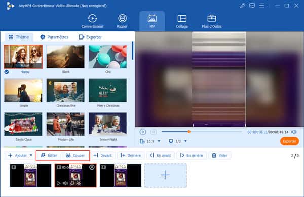 Éditer des fichiers vidéo