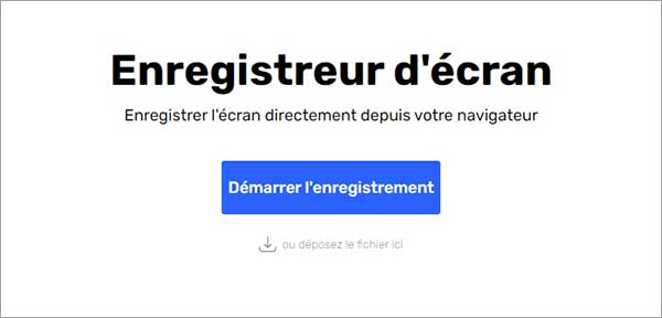 Enregistrer une vidéo en ligne avec Enregistreur d'écran sur 123APPS