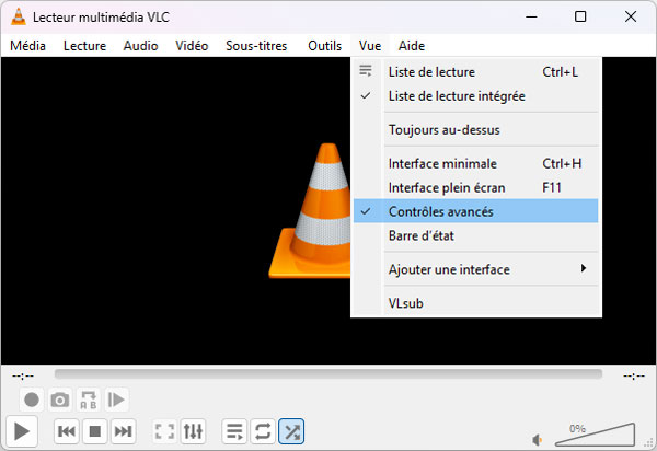 Activer l'enregistrement dans VLC