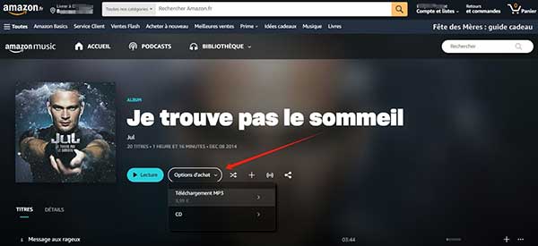Télécharger Je trouve pas le sommeil de JuL depuis Amazon