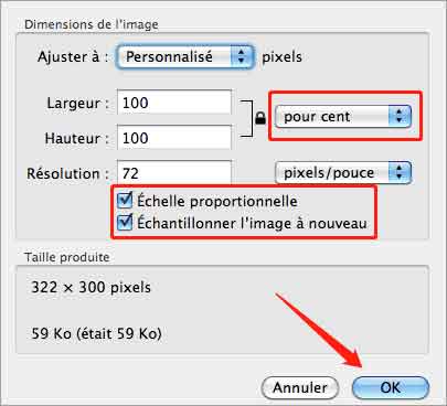 Une autre moyen de compresser JPEG avec Aperçu