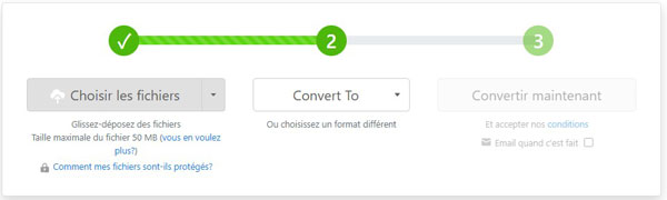 Convertir MP4 en MP3 gratuit en ligne avec ZAMZAR