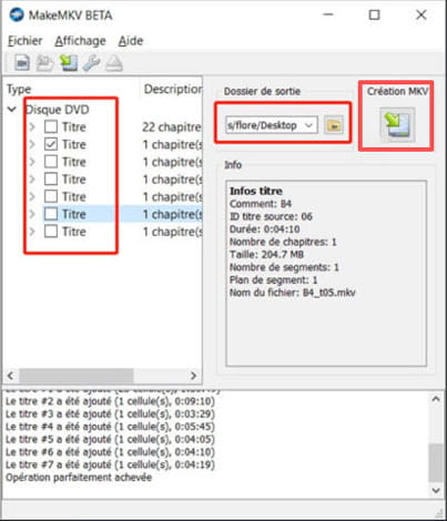 Copier un DVD avec MakeMKV