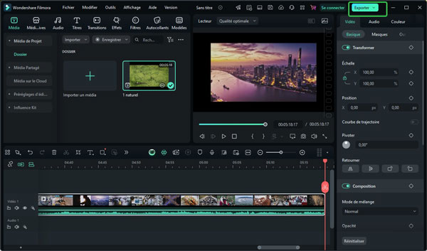 Convertir WFP en MP4 avec un Filmora