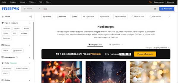 Télécharger une image de Noël gratuite avec FREEPIK