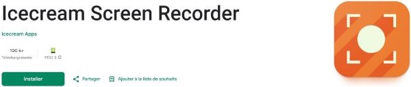 Interface d'Icecream Screen Recorder