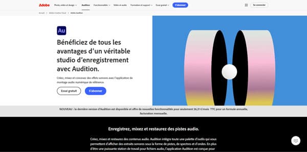 Enregistreur MP3 - Adobe Audition 