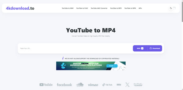 YouTube en avec 4kdownload.to