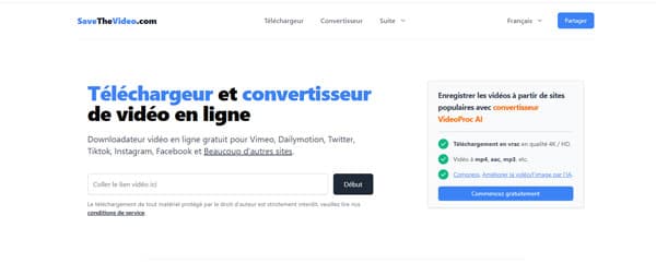 Télécharger une vidéo XHamster via SaveTheVideo.com