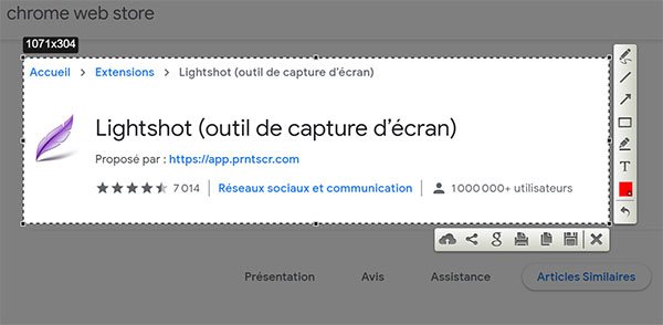 Le logiciel LightShot