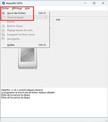 Ripper DVD avec MakeMKV