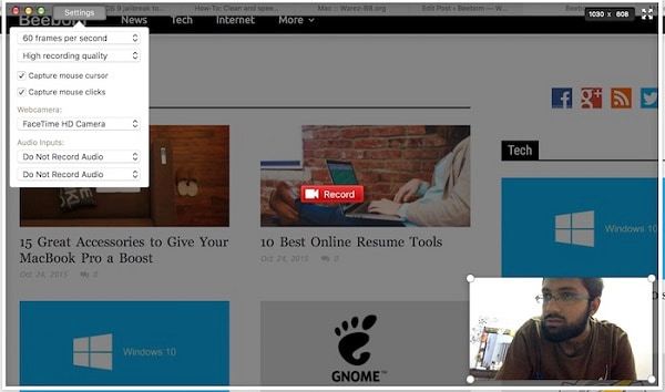 Le logiciel Monosnap