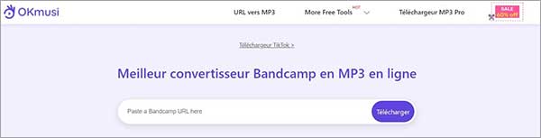Télécharger l'audio d'une URL en MP3 avec OKmusi