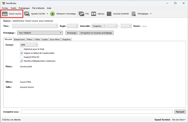 Importer votre fichier MKV