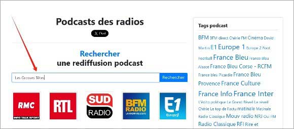 Télécharger Les Grosses Têtes sur Podcasts des radios