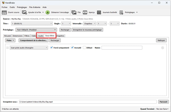 Sélectionner les pistes audio et les sous-titres