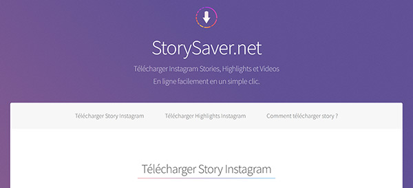 Télécharger les Stories Instagram avec StorySaver