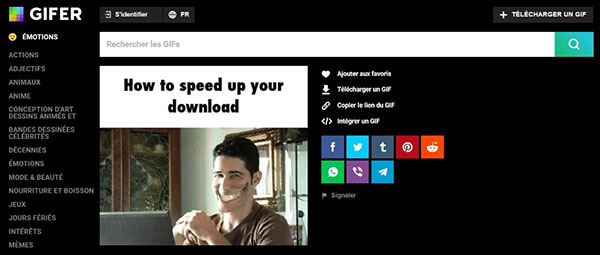 Télécharger GIF sur GIFER