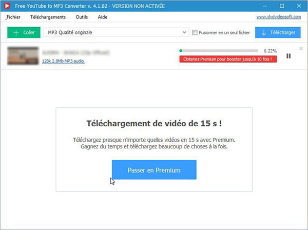 Télécharger la musique avec Free YouTube to MP3 Converter