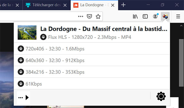 Télécharger une vidéo Firefox avec Video DownloadHelper