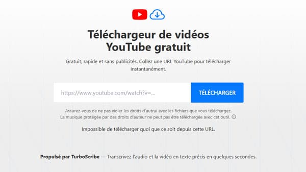 Convertisseur YouTube en MP3 avec TurboScribe