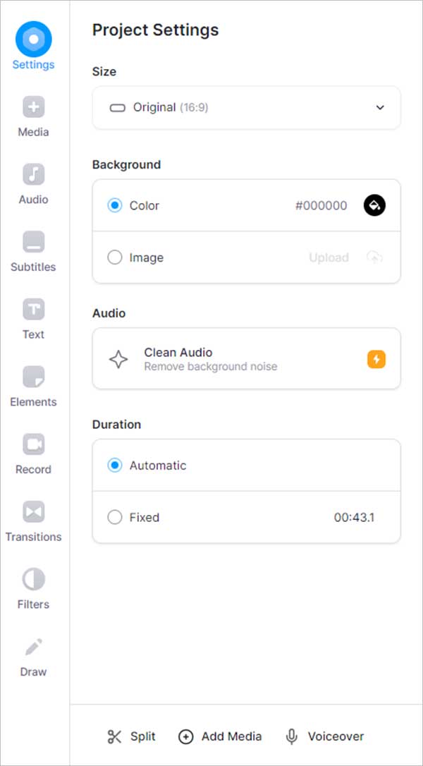 Éditer le fichier dans VEED.IO