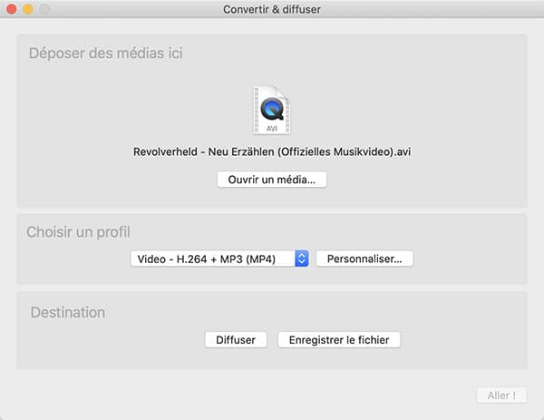 Convertir AVI en MP4 sur Mac avec VLC