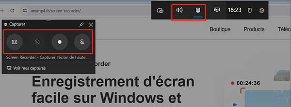 Enregistrer l'écran avec Xbox Game Bar